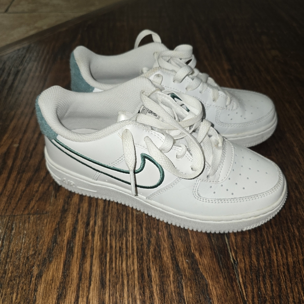 Nike Air Force Kids Shoes White/Green